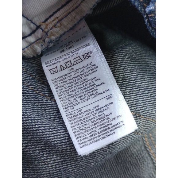 Gap Boot Jeans Men's Size 38x34 Dark Blue Denim Bootcut 100% Cotton Jeans - Picture 6 of 8